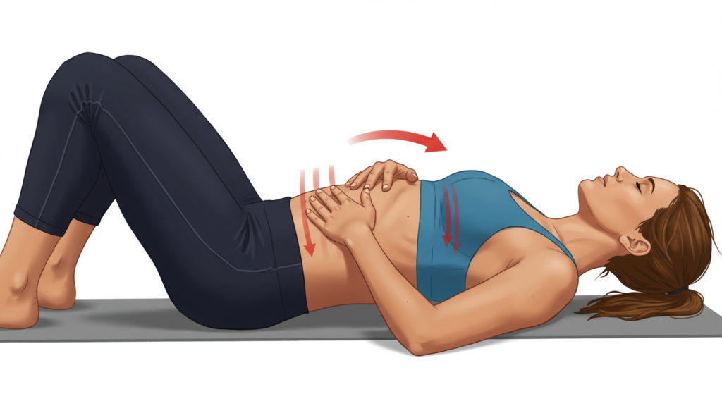 How to perform diaphragmatic breathing