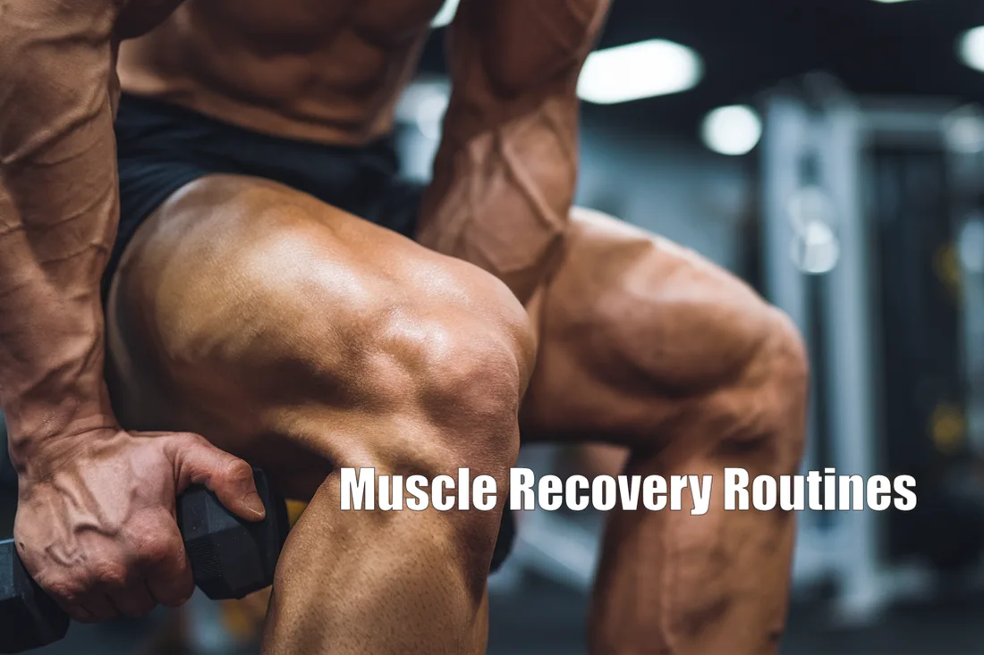 A close-up of a person's muscles on Muscle Recovery Routines