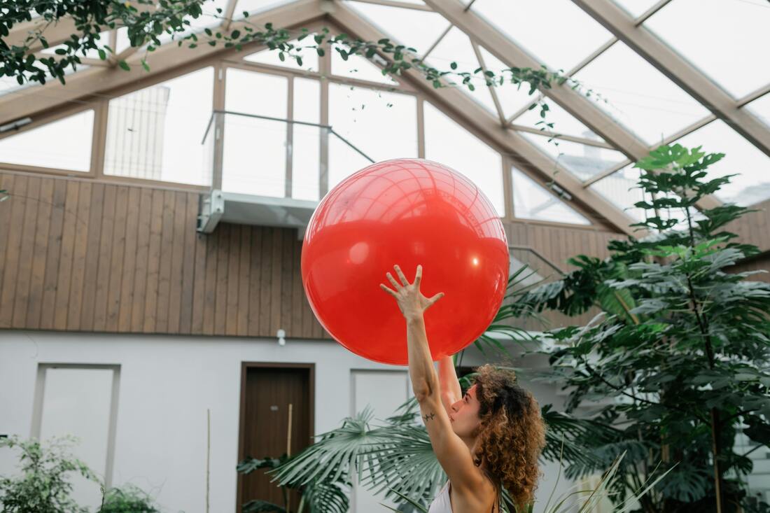 An image of a stability ball