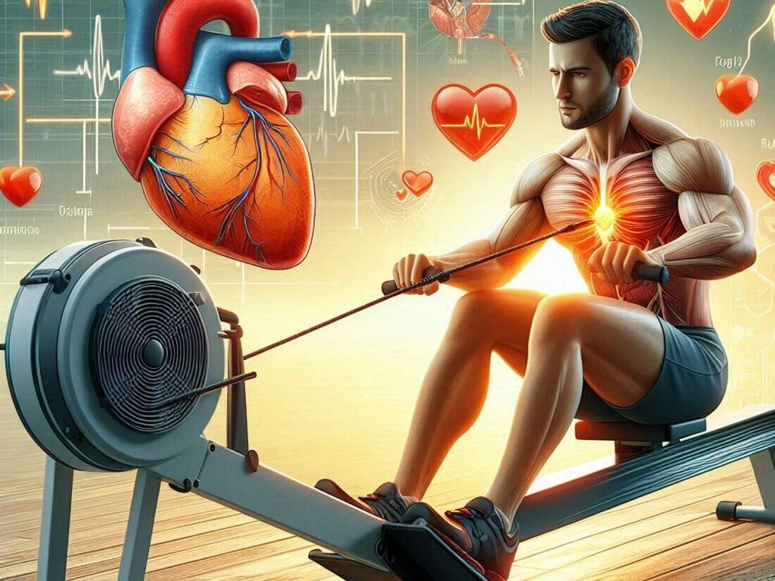 Benefits of rowing in cardiovascular health