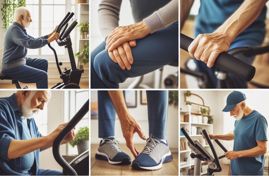 Depicting proper elliptical form for seniors