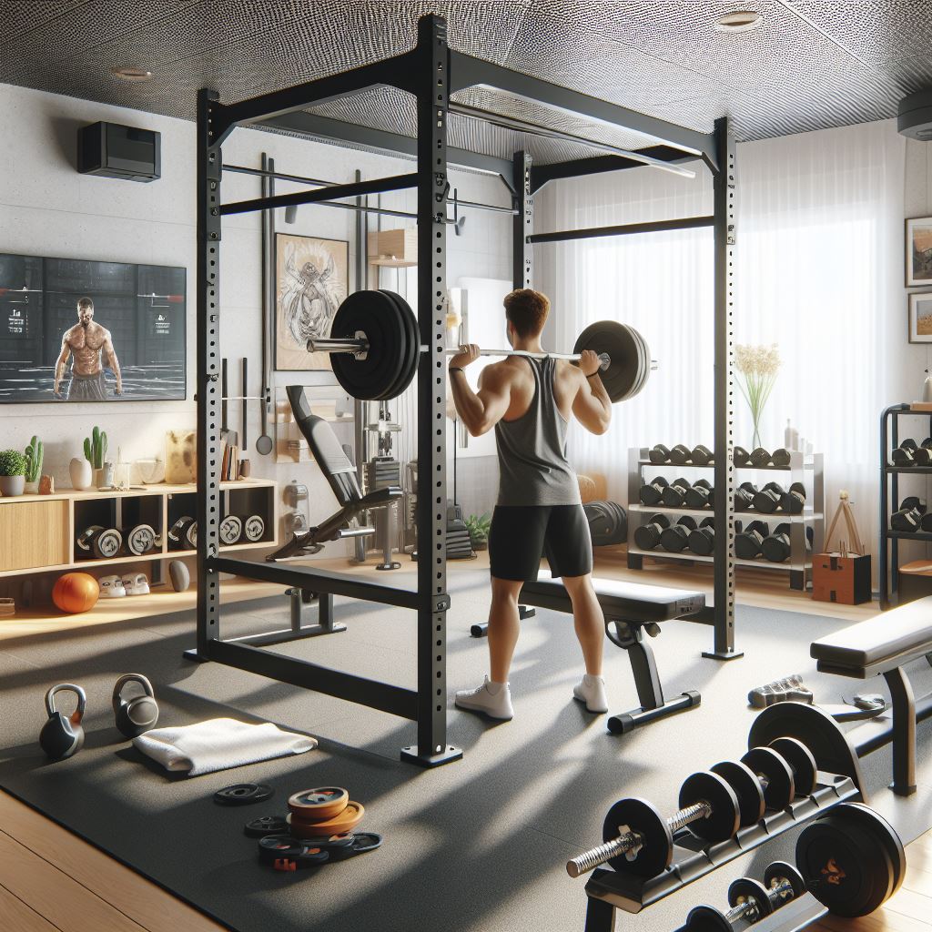 Home gym with facilities