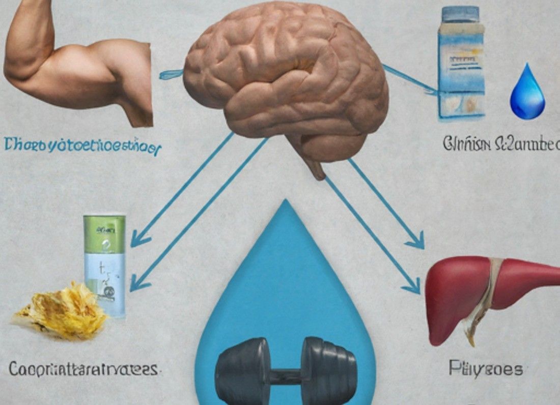 Infographic visually represents the different nutrients carbs, protein, electrolytes, water and their impact on reflexes