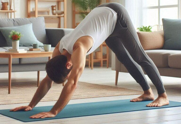 Person Doing Downward-Facing Dog Yoga Pose