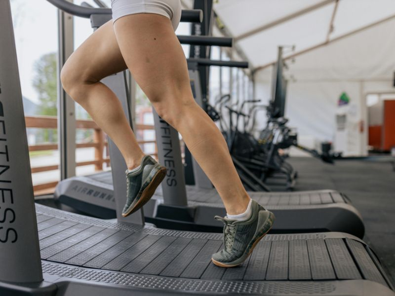 Running on a Curved Treadmill