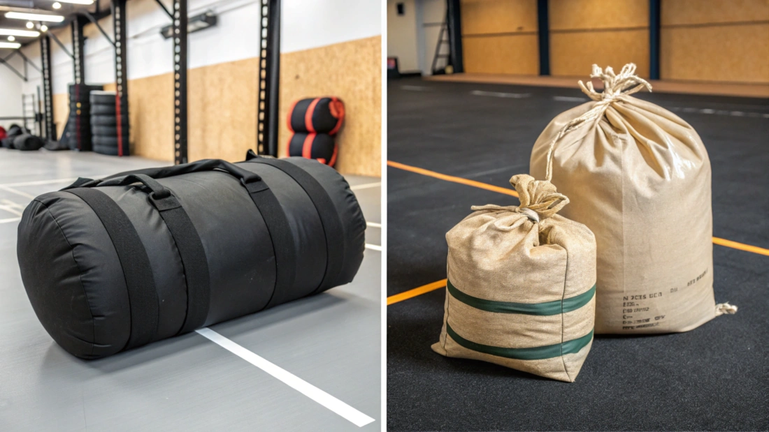 Comparison of professional sandbag and DIY sandbag for MMA training