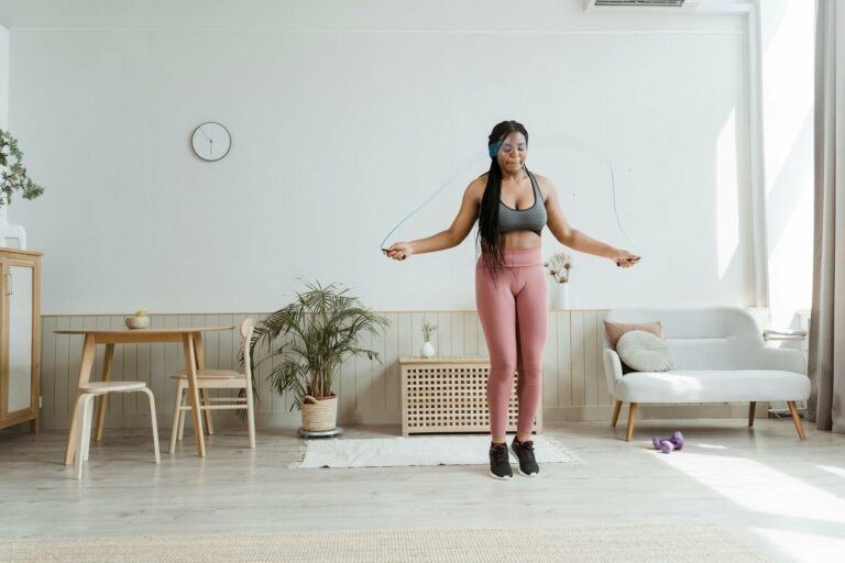 Woman using a Jump Rope