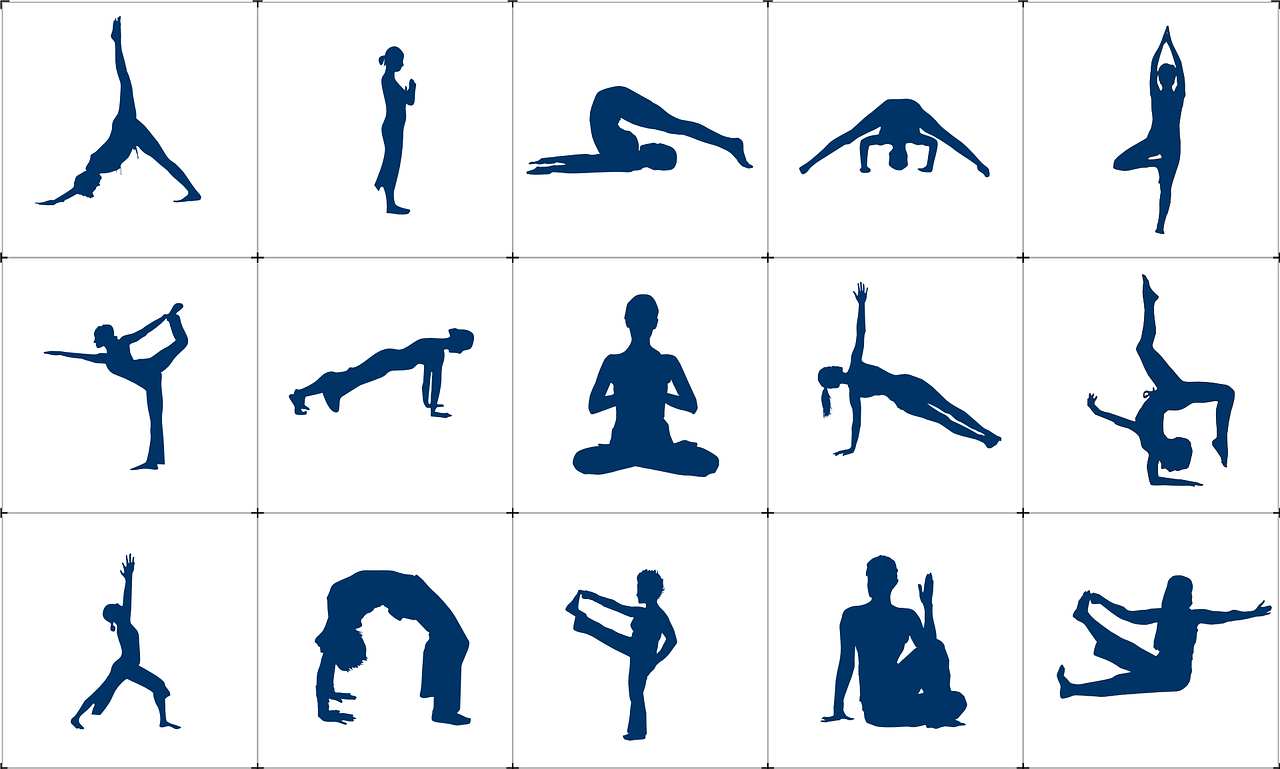Various Yoga poses